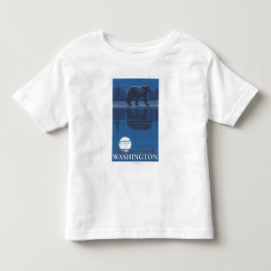 Bear in Moonlight - Mount Baker, Washington Toddler T-shirt