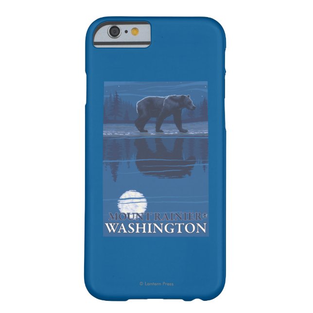 Bear in Moonlight - Mount Rainier, Washington Case-Mate iPhone Case (Back)