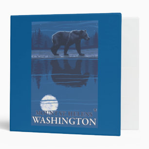 Bear in Moonlight - Mount St. Helens, Binder