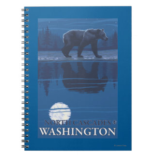 Bear in Moonlight - North Cascades, Washington Notebook