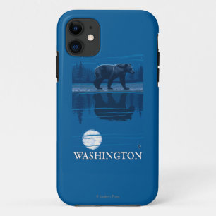 Bear in Moonlight - Washington iPhone 11 Case