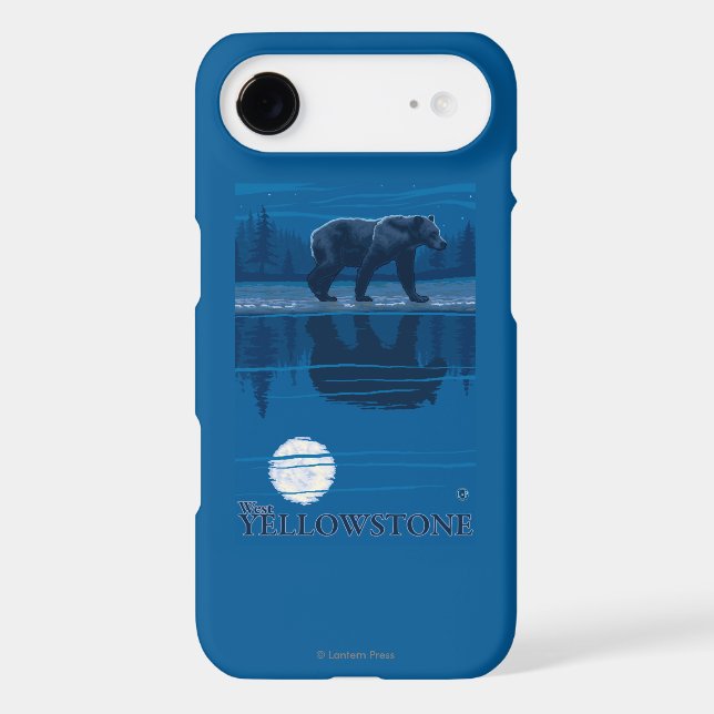 Bear in Moonlight - West Yellowstone, Montana Case-Mate iPhone Case (Back)