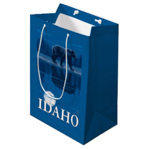 Bear in MoonlightIdahoVintage Travel Poster Medium Gift Bag