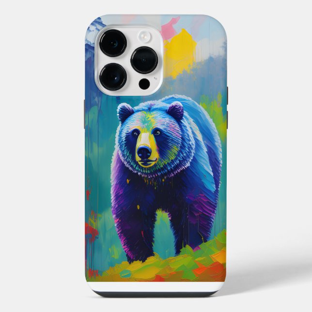 Bear in Nature Artwork iPhone / iPad case (Back)