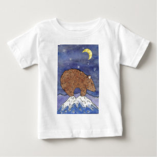 bear in the moon light baby T-Shirt