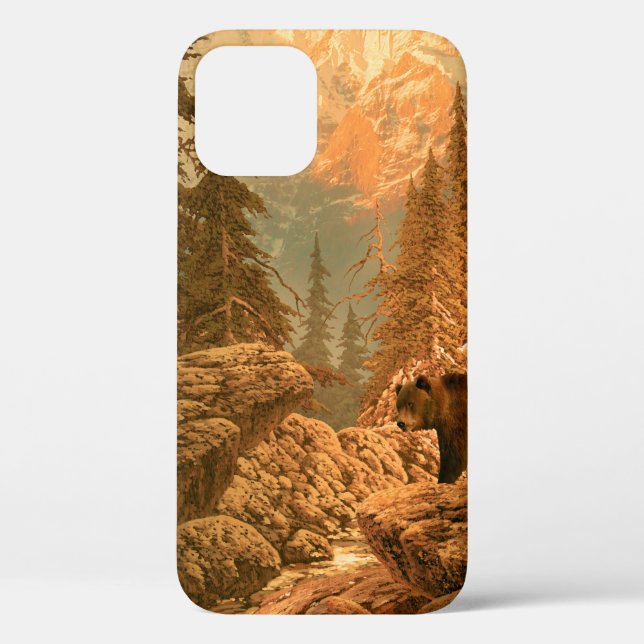 Bear in the Rocky Mountainsbear,brown,animal,grizz Case-Mate iPhone Case (Back)