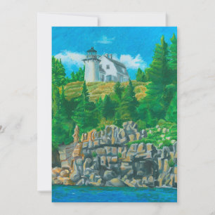 Bear Island Light Painting Invitation