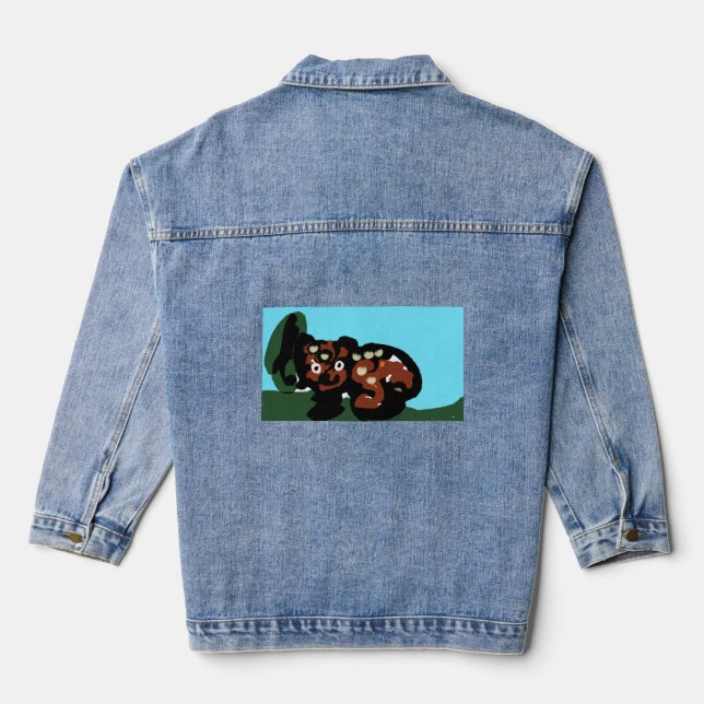 Bear joy denim jacket (Back)