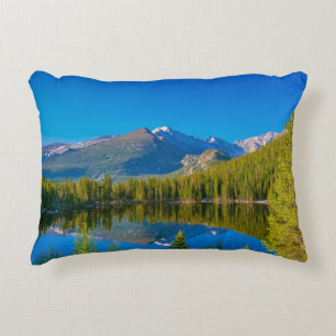 Bear Lake at Rocky Mountain National Park Accent Pillow