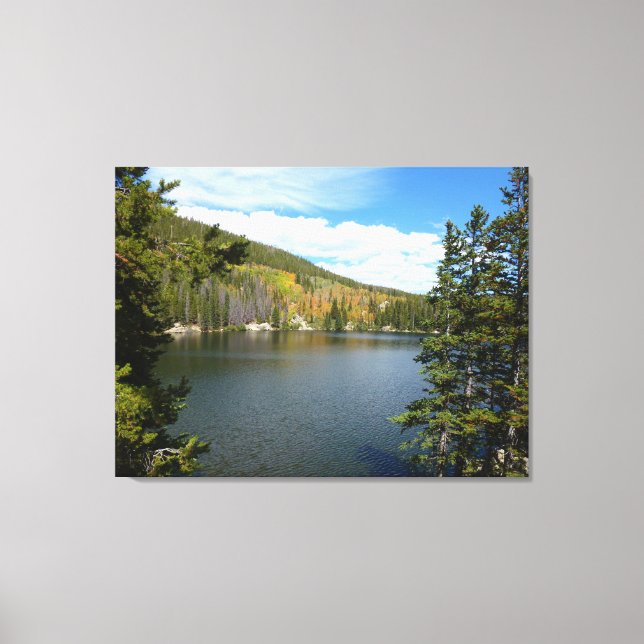 Bear Lake at Rocky Mountain National Park Canvas Print (Front)