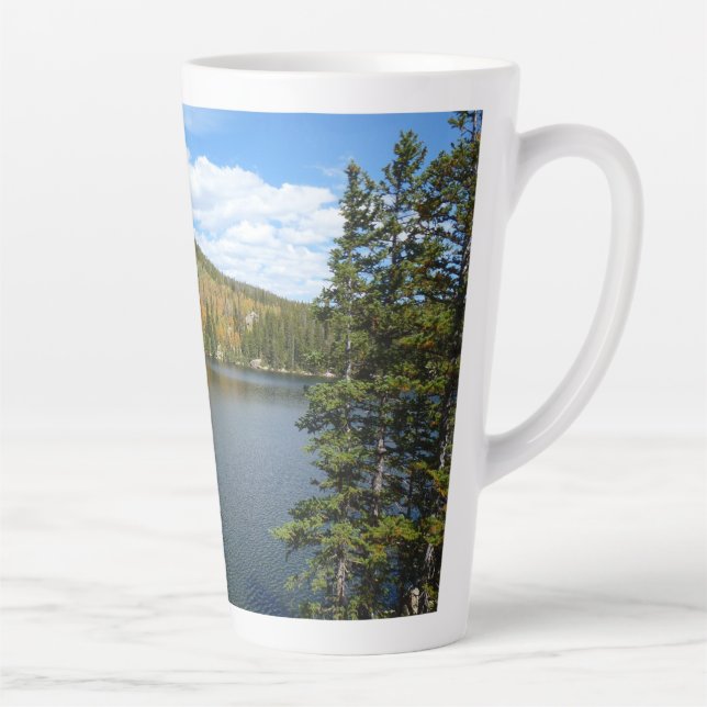 Bear Lake at Rocky Mountain National Park Latte Mug (Right)