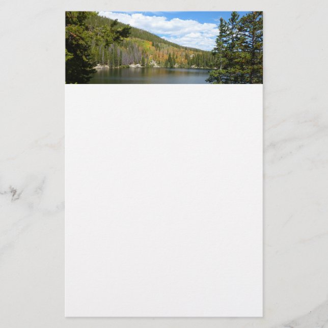 Bear Lake at Rocky Mountain National Park Stationery (Front)