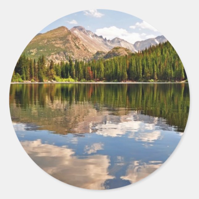 Bear Lake. Colorado. Classic Round Sticker (Front)