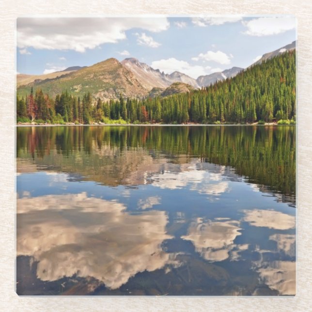 Bear Lake. Colorado. Glass Coaster (Front)
