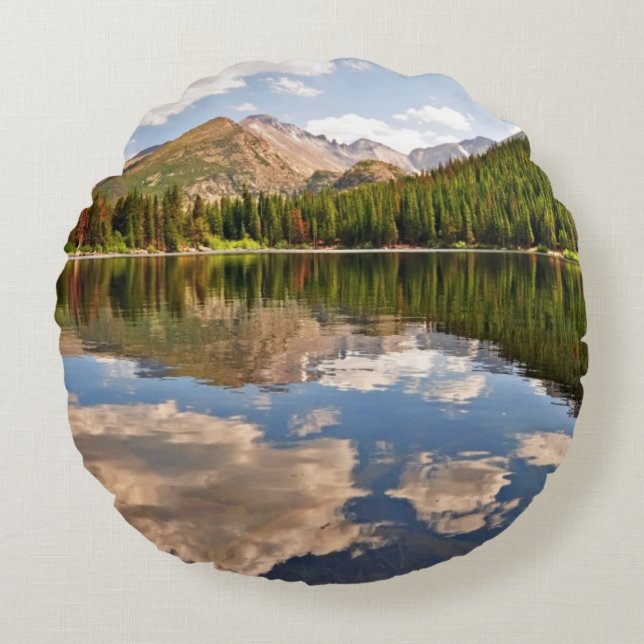 Bear Lake. Colorado. Round Pillow (Front)