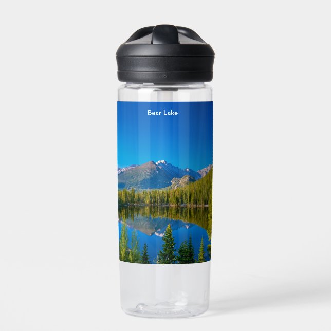 Bear Lake in Rocky Mountain National Park Water Bottle (Front)
