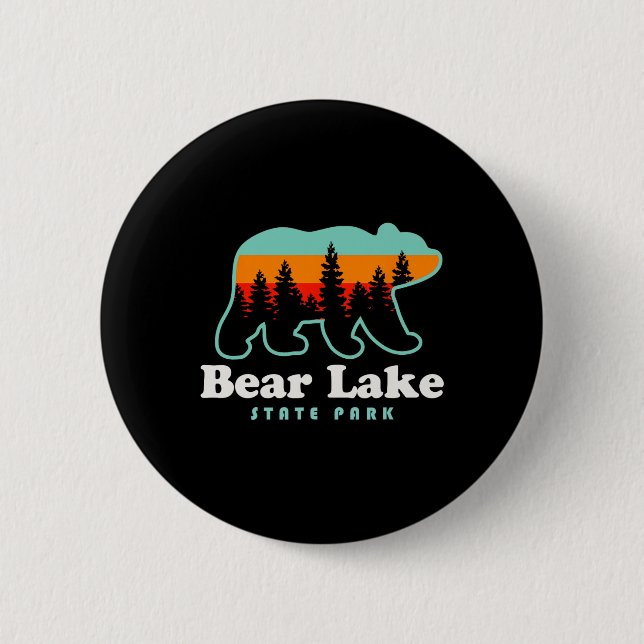 Bear Lake State Park Camping Utah Hiking  2 Inch Round Button (Front)