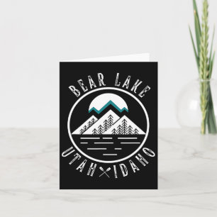 Bear Lake Utah Idaho Camping Boating Card