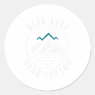 Bear Lake Utah Idaho Camping Boating  Classic Round Sticker