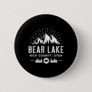Bear Lake Utah - Mountain Skiing Hiking Fishing  2 Inch Round Button