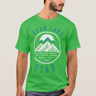 Bear Lake Utah Mountain Skiing Hiking Fishing Boat T-Shirt