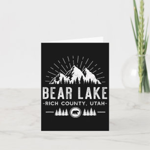 Bear Lake Utah - Mountain Skiing Hiking Fishing Card
