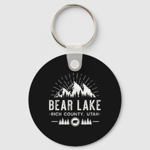 Bear Lake Utah - Mountain Skiing Hiking Fishing  Keychain