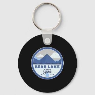 Bear Lake Utah Ut Mountains Badge Hiking Souvenir  Keychain