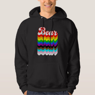 Bear LGBTQ pride rainbow Hoodie