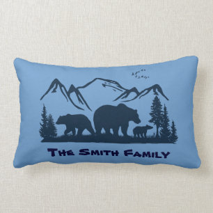 Bear Lodge Decor Pillow (Personalize)