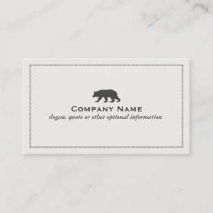 Bear Logo Business Card