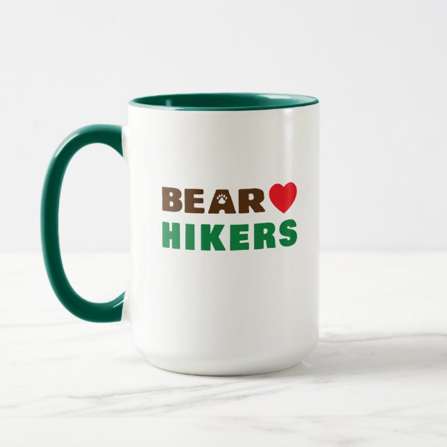 Bear love hiker  mug (Left)