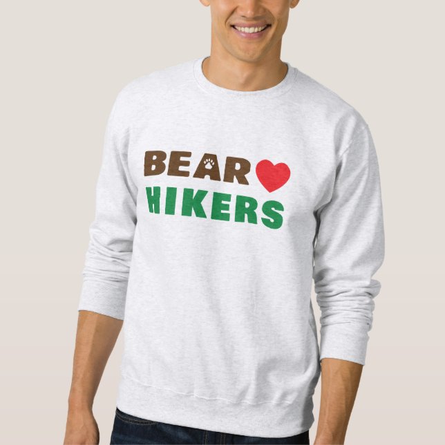 Bear love hiker sweatshirt (Front)