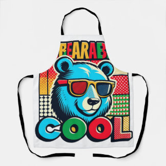 Bear lover cool appron  apron