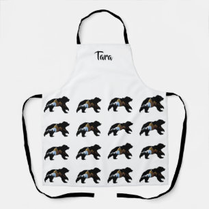  Bear Lover's "Bears with Mountains" Apron
