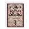 Bear Lumberjack Flannel Boy Baby Shower Invitation
