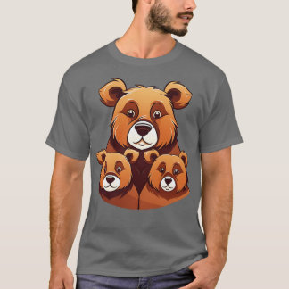 Bear Mama Uncle Papa Parents 2 T-Shirt
