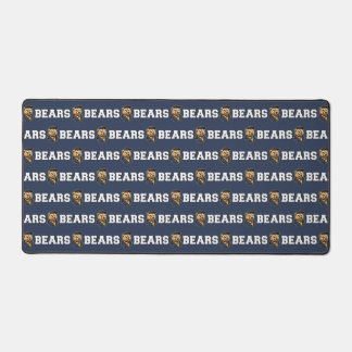 Bear Mascot | Dark Blue - School College Team Desk Mat