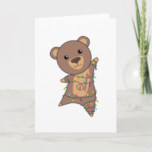 Bear Merry Christmas Winter Animals Bears Card