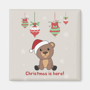 Bear Merry Christmas Winter Animals Bears Magnet