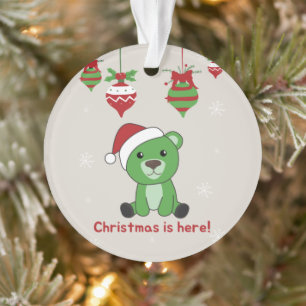 Bear Merry Christmas Winter Animals Bears Ornament