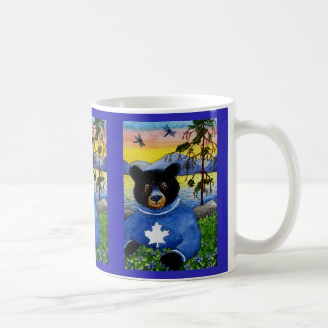 Bear mignonne Blueberries Algonquin Park tasse (Droite)