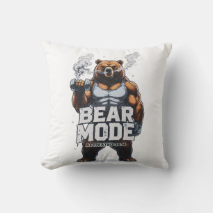 Bear Mode Activated 2026 Throw Pillow