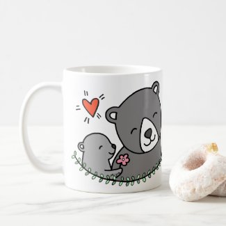 Bear Mom and baby Cute Bear Mothers day gift