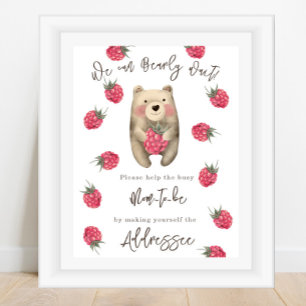 Bear - Mom to be addressee Poster