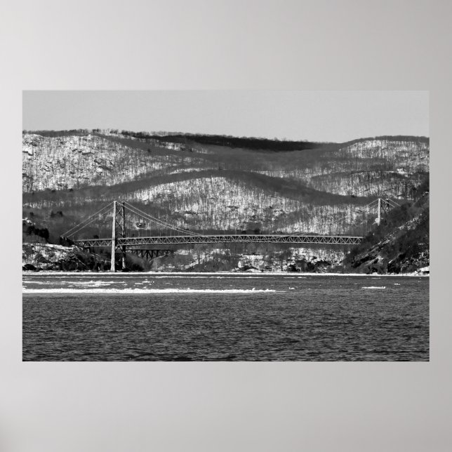 Bear Mountain Bridge B/W Poster (Front)