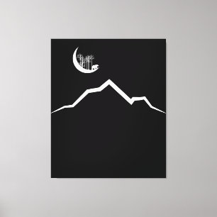 Bear Mountain Moon Canvas Print