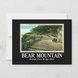 Bear Mountain NY Hudson River Vintage Inspired  Postcard