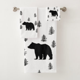 Bear Mountain Pattern Bath Towel Set