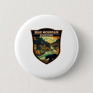 Bear Mountain State Park New York Travel Vintage  2 Inch Round Button